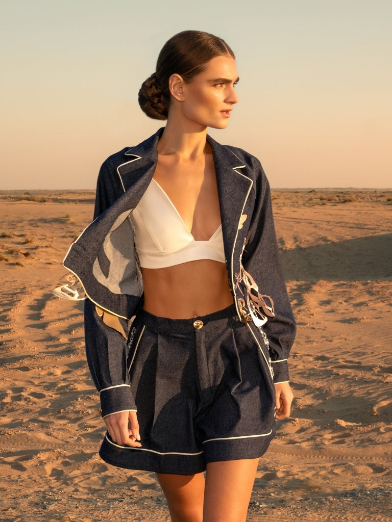 Triangle crop top