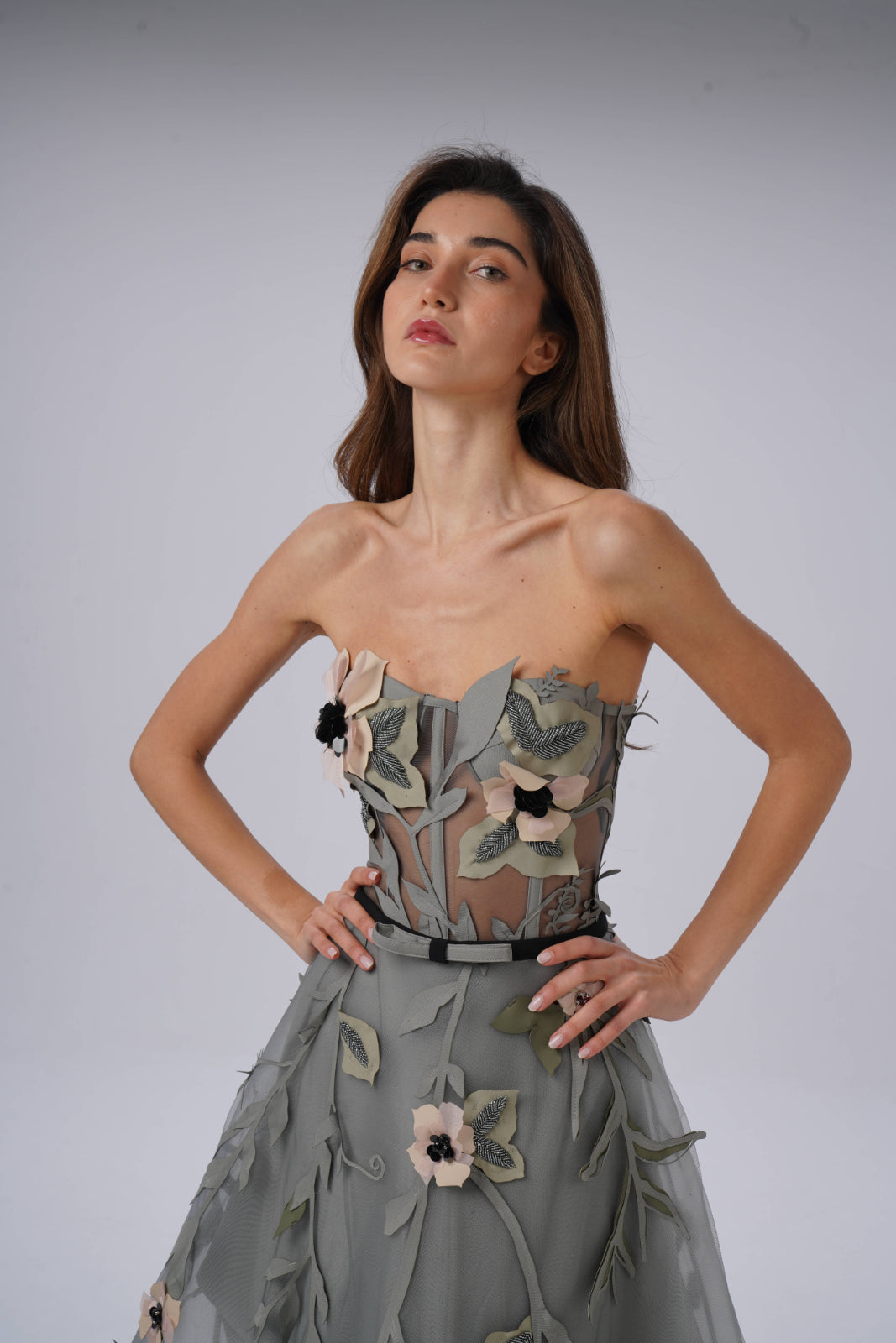 Leaf and flowers Buster Top