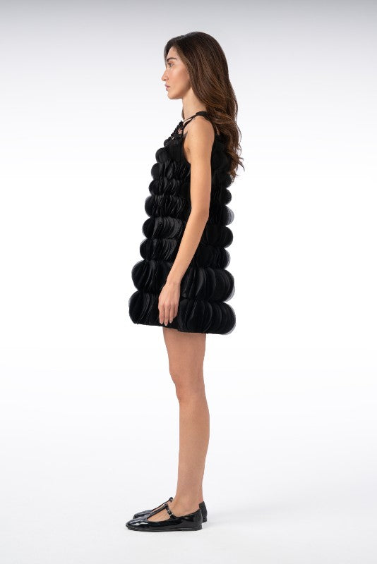 Layered Dress with  Bow Detail on Top